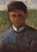 Georges Seurat The Samll Peasant  in  blue France oil painting artist